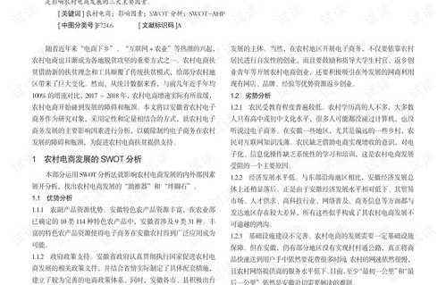 用swot法分析电子商务专业