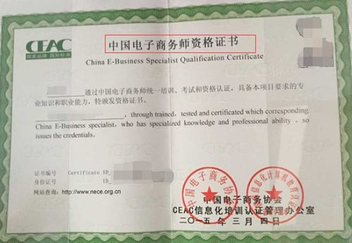 电子商务专业该考什么证